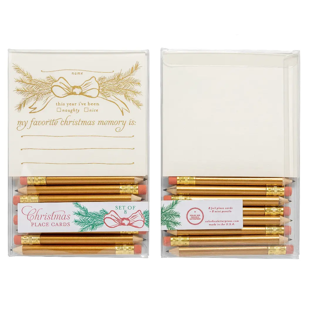 Christmas Memory Place Cards