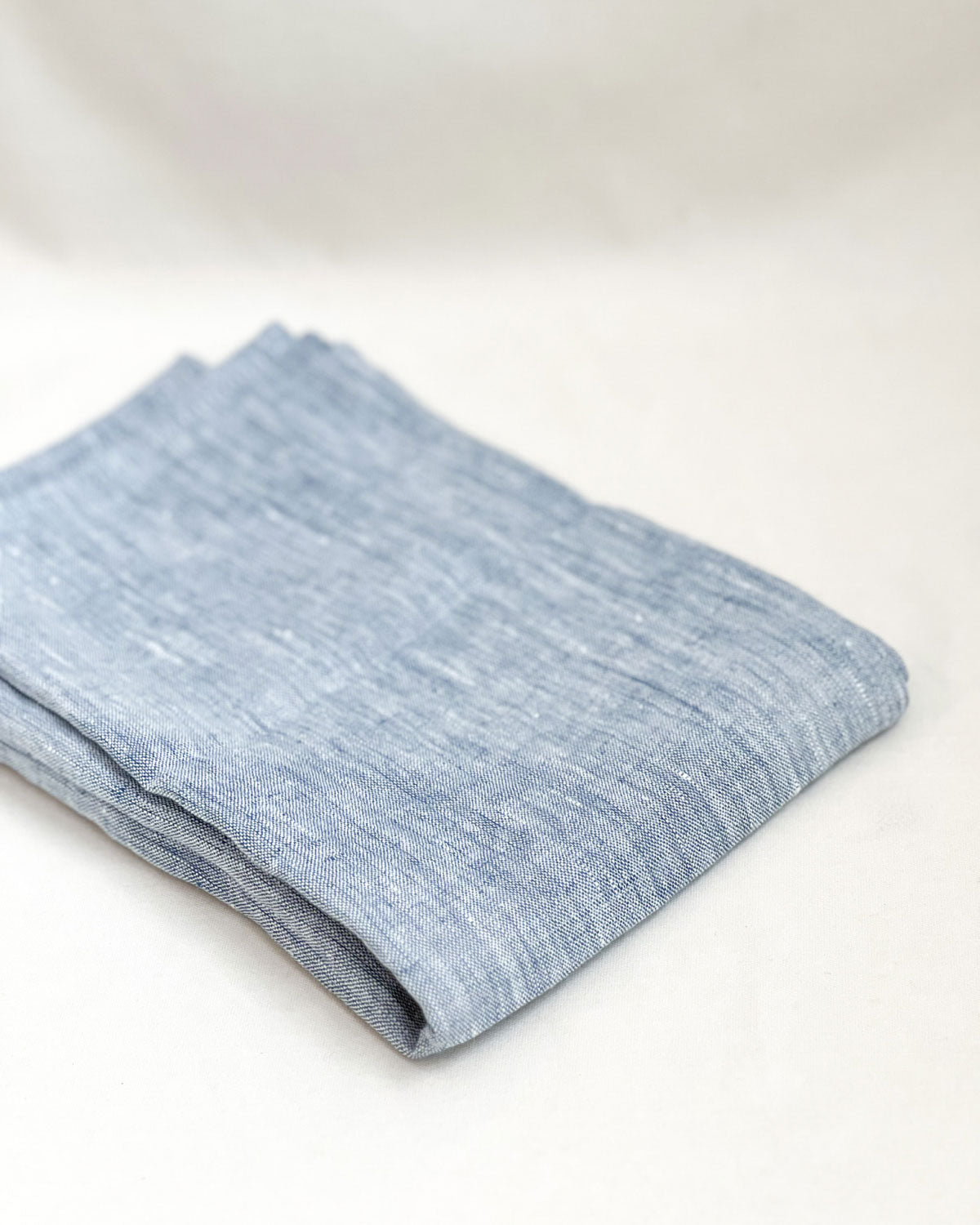 Linen Hand Towel - Blue Melange