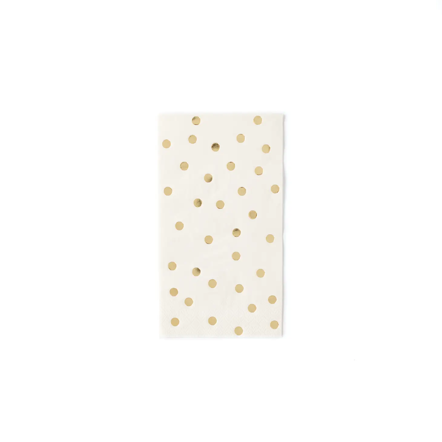 Dot Paper Dinner Napkins - Gold + Cream