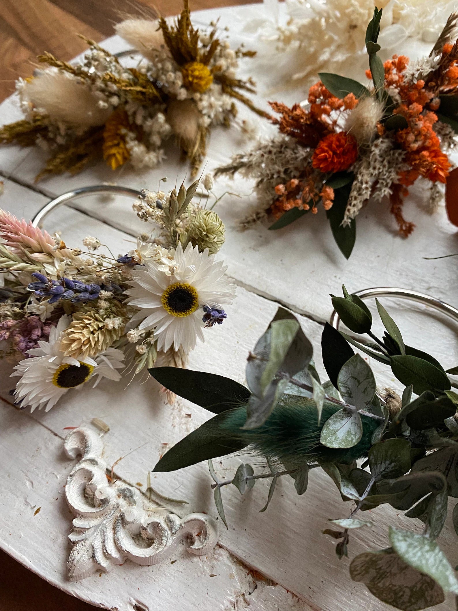 Dried Flower Napkin Rings