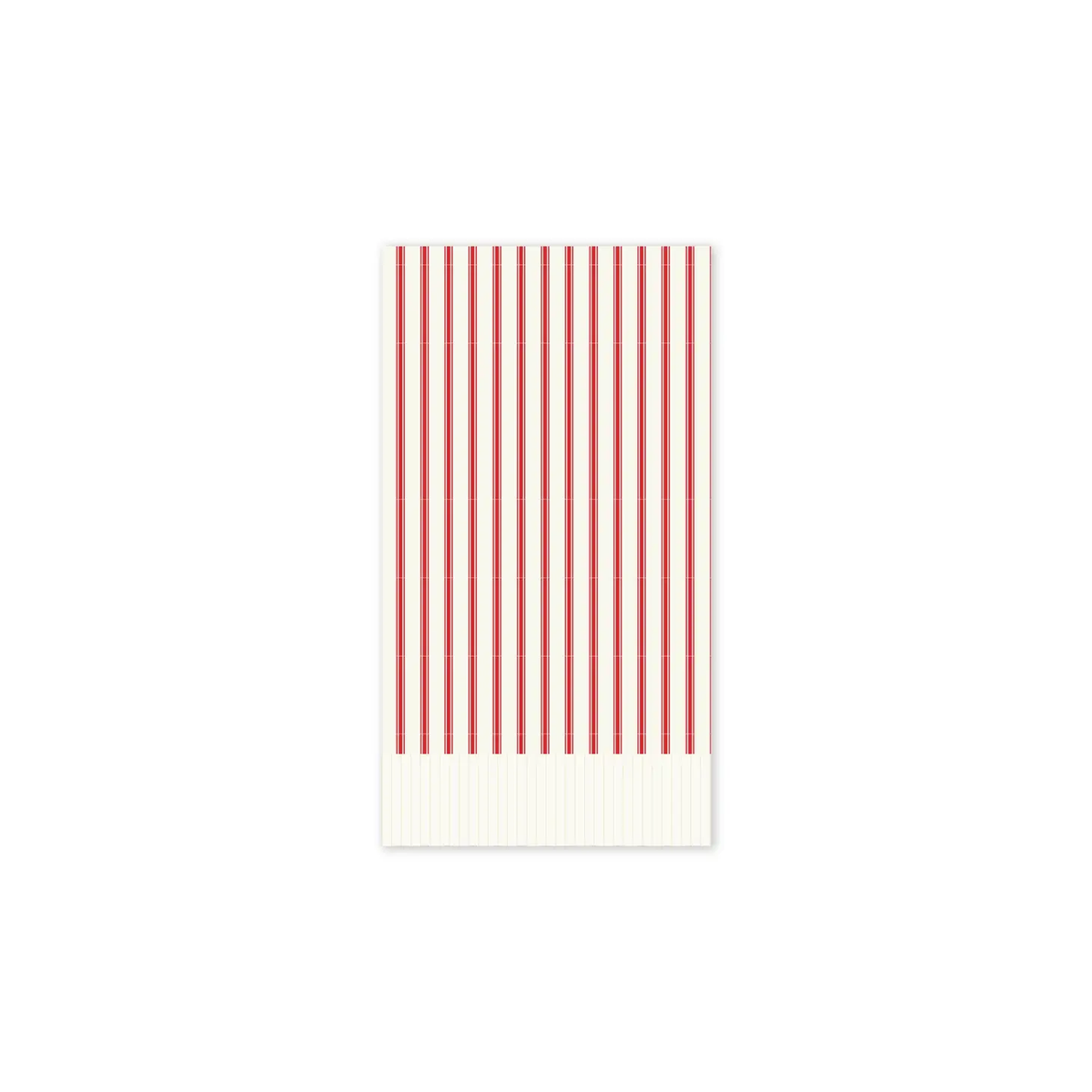 Fringe Paper Guest Napkins - Red Stripe