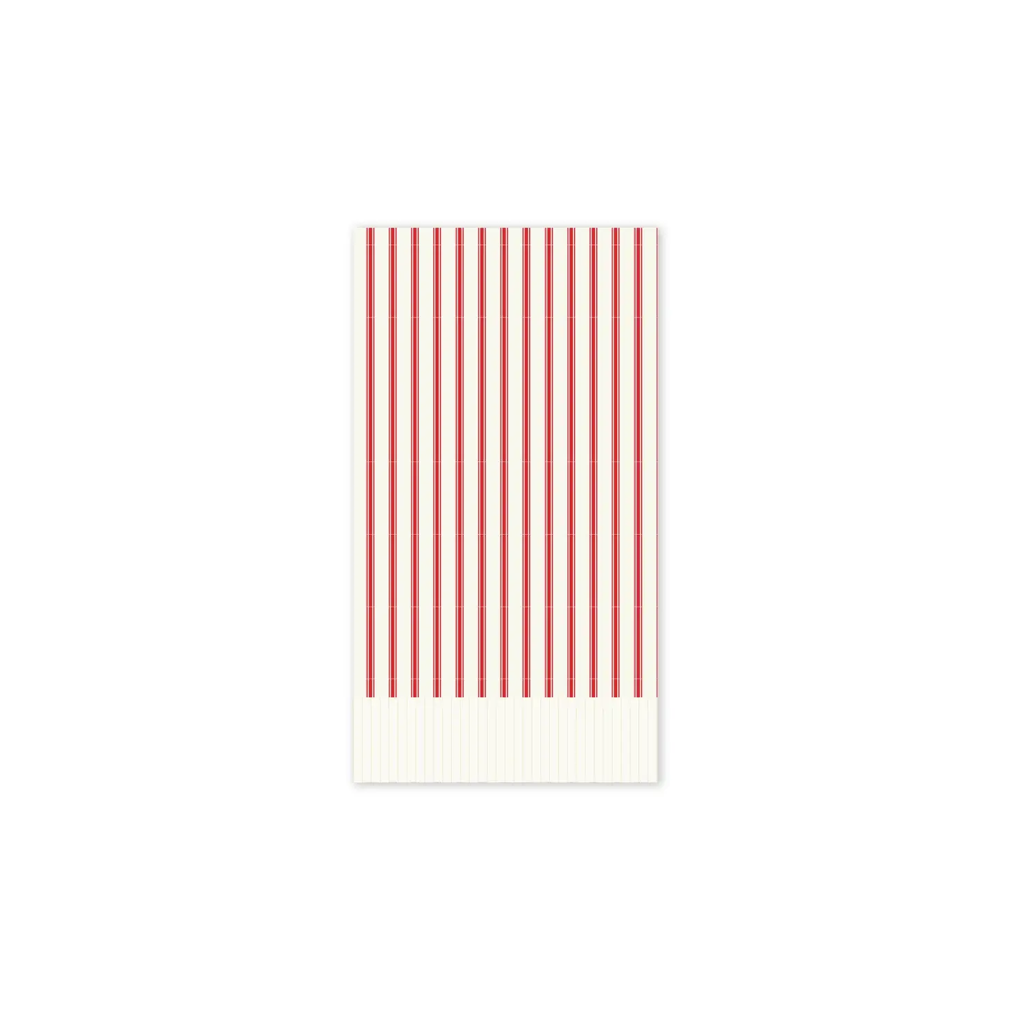 Fringe Paper Guest Napkins - Red Stripe