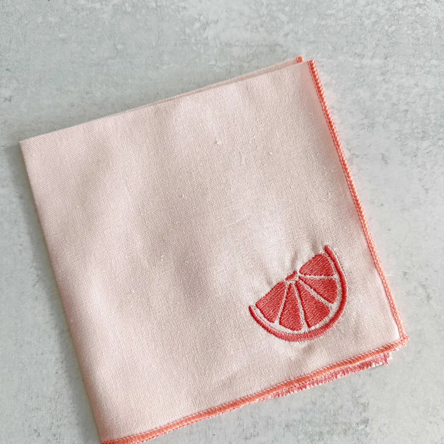 Grapefruit Cocktail Napkins S/4