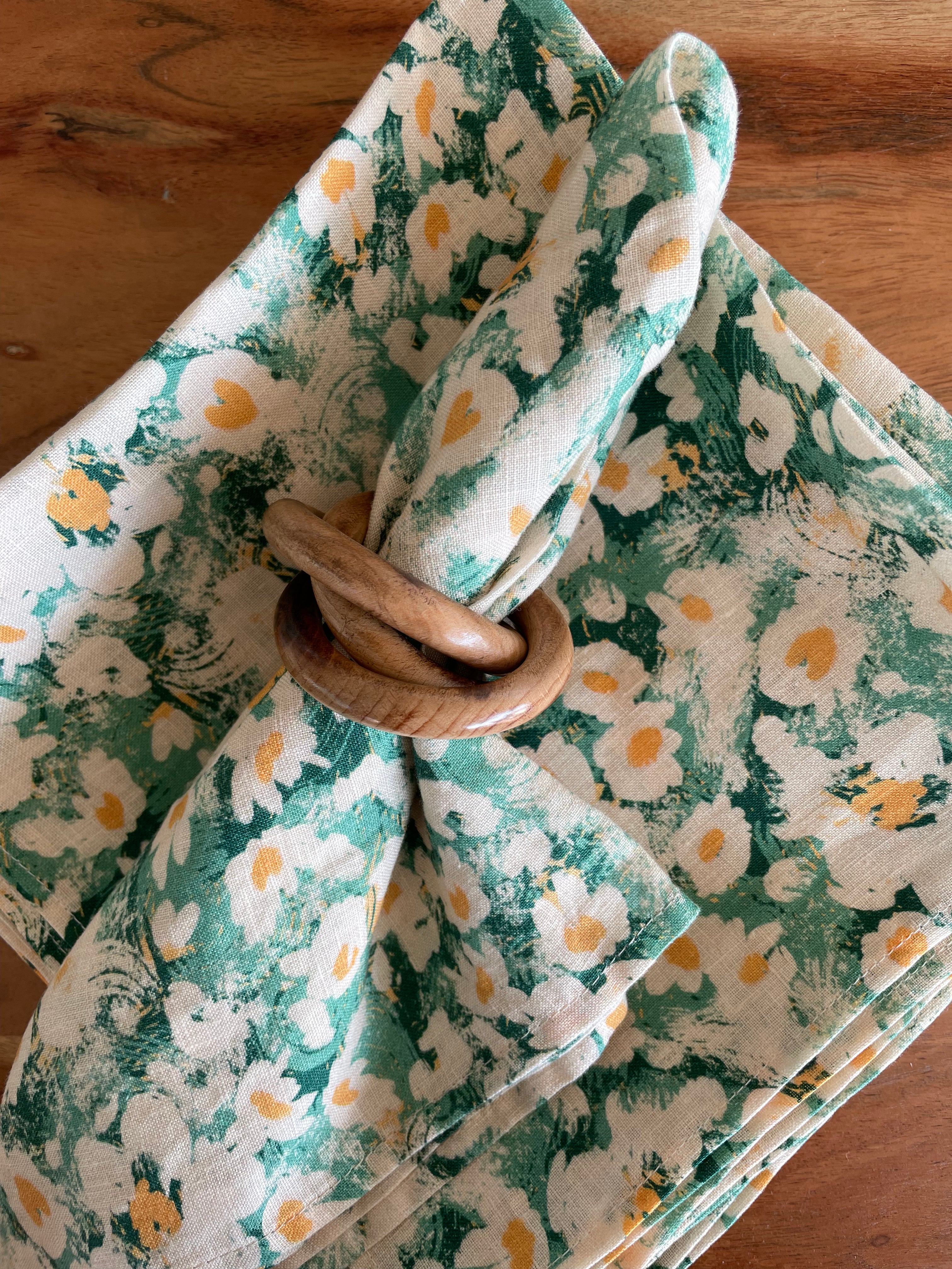 Leisure+TPT Floral Linen Napkins