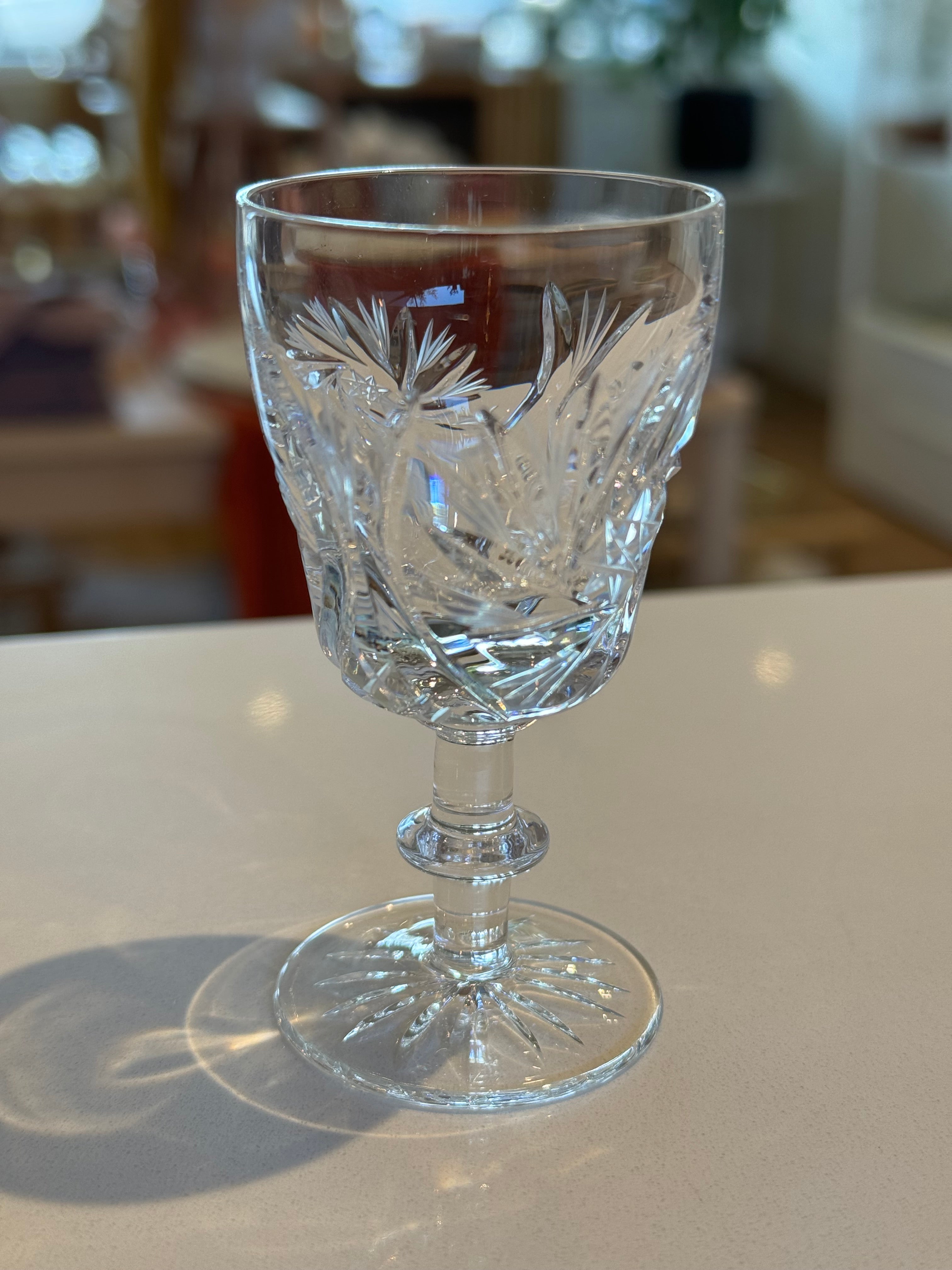 Vintage Crystal Shot Glasses (S/4)