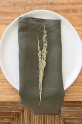 Khaki Linen Napkins