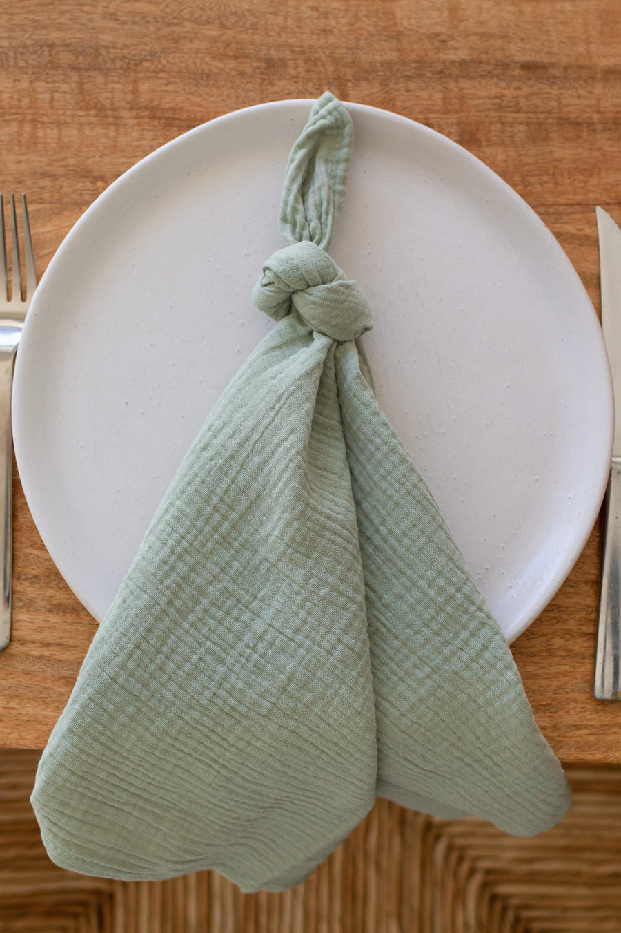 No-Iron Napkins - Sage