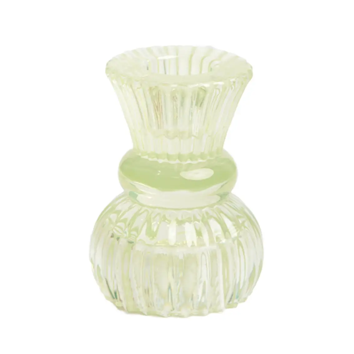 Small Glass Candle Holder - Citron