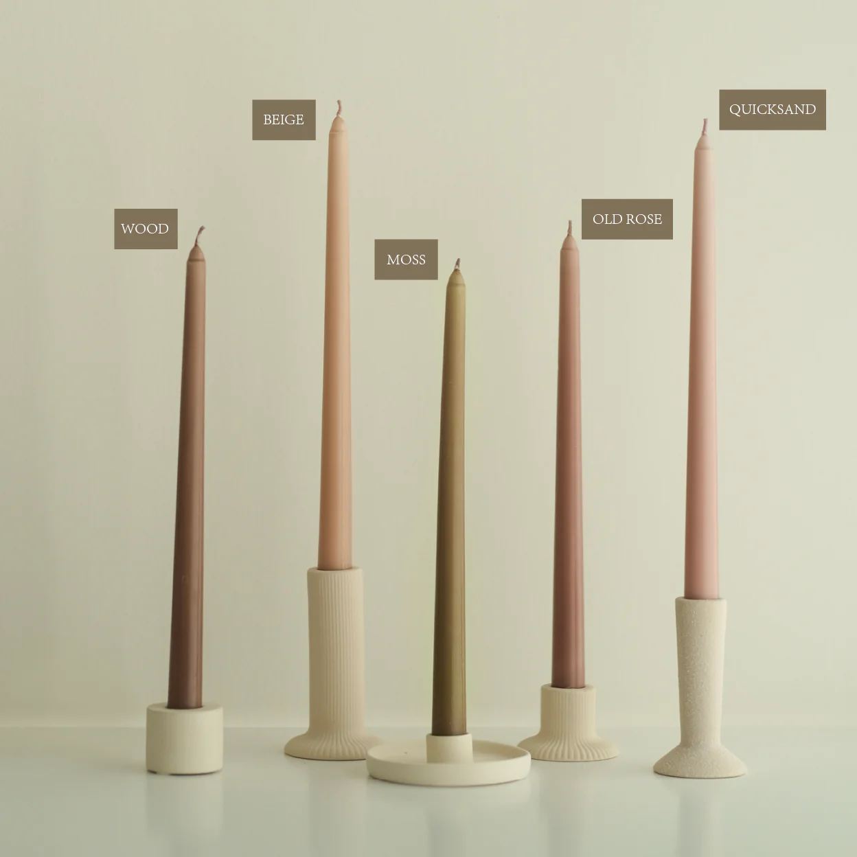 Pair of Taper Candle - Ivory