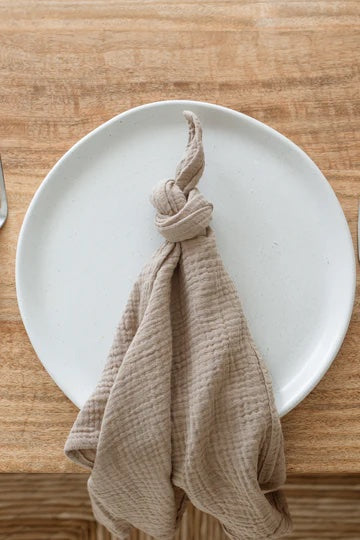 No-Iron Napkins - Taupe