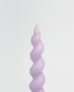 Swirl Taper Candle - Violet (S/2)