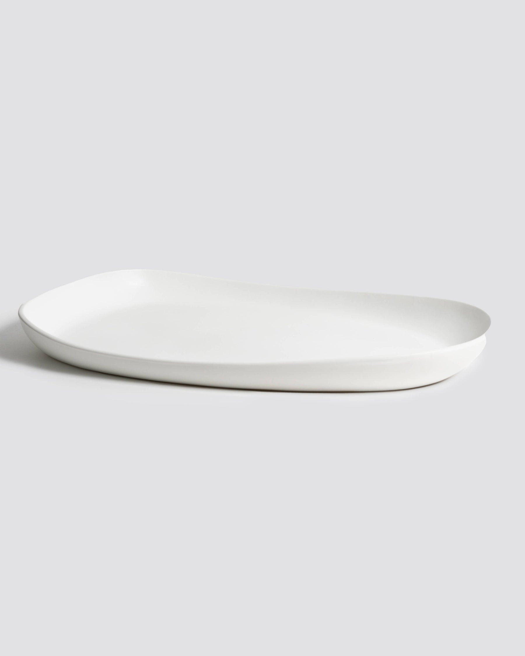 Stoneware Long Serving Platter - Matte White