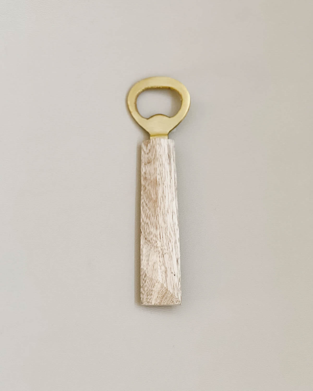 Bottle Opener, Brass + Wood