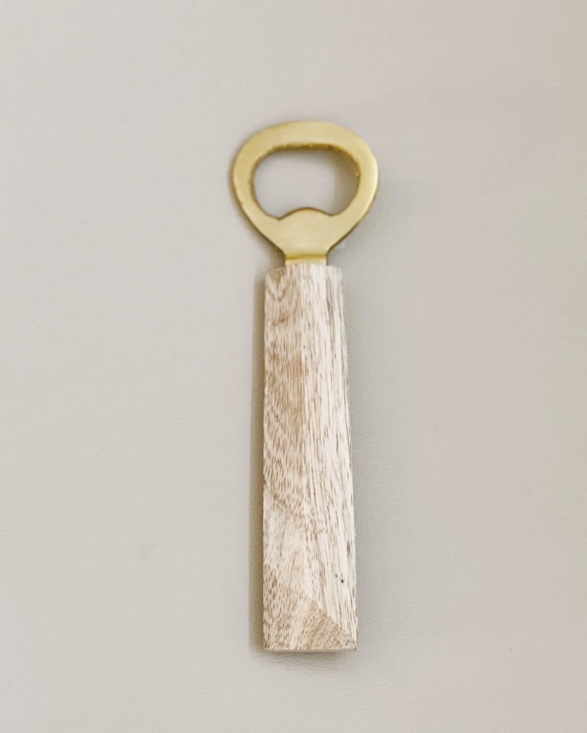 Bottle Opener, Brass + Wood