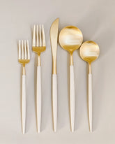 Goa Ivory 5-Piece Cutlery Set by Cutipol