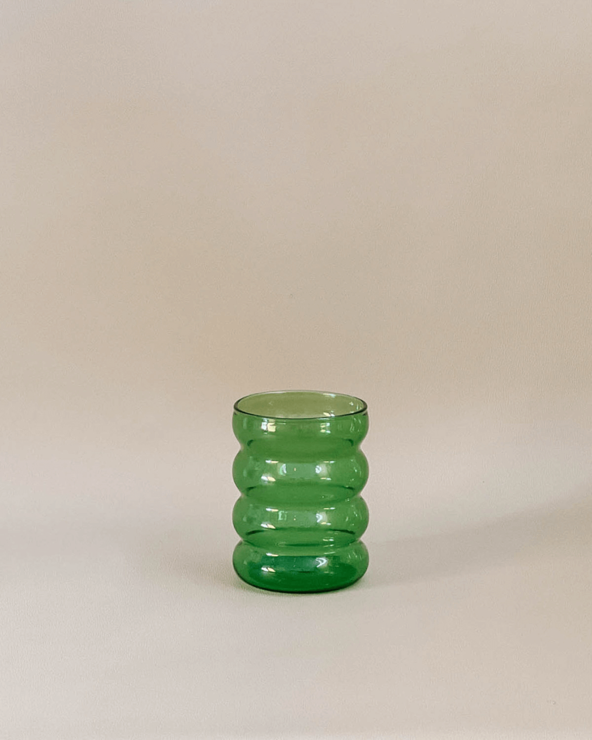 Ripple Drinking Glass - Green