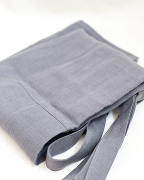 Linen Bib Apron - Charcoal Grey