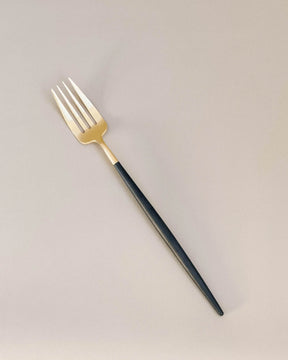 Goa Black + Gold Serving Fork by Cutipol