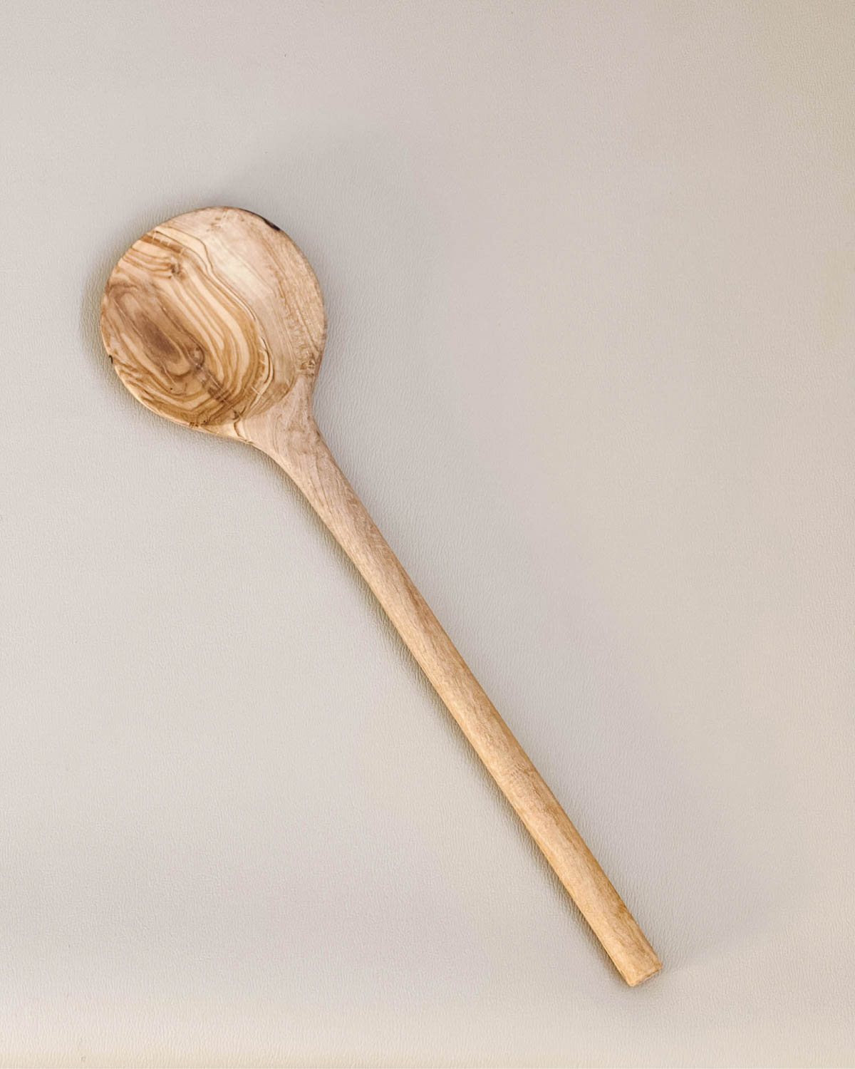 Wood Round Serving Spoon