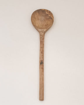 Wood Round Serving Spoon