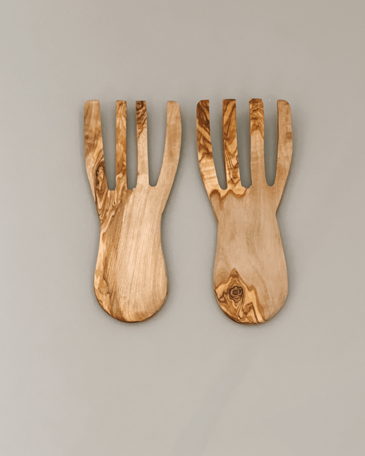 Olive Wood Serving Hands