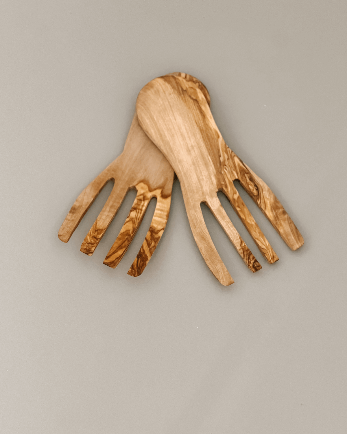 Olive Wood Serving Hands