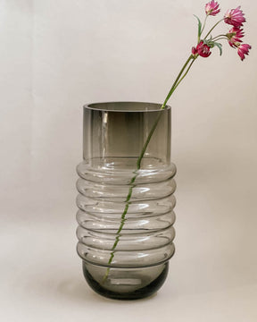 Glass Vase - Smoke