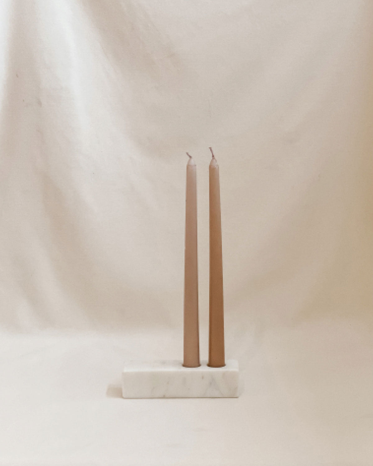 Pair of Taper Candles - Caramel