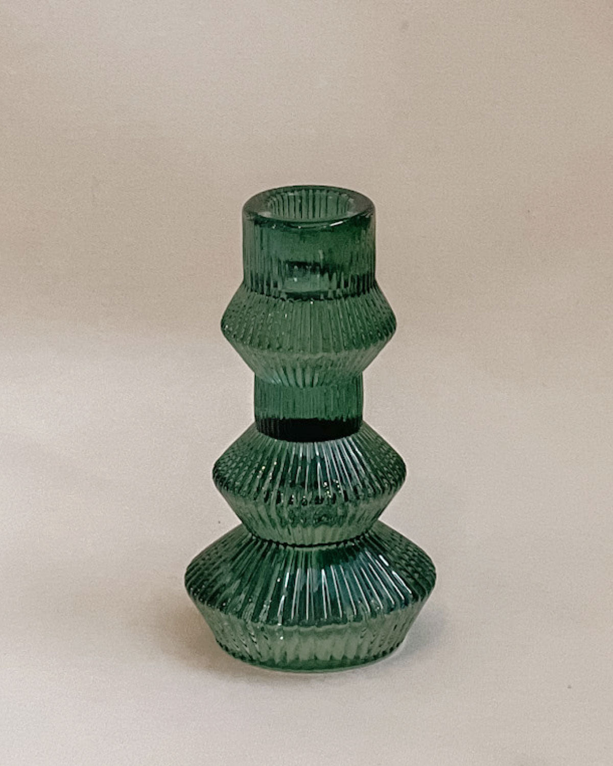 Ribbed 3-tier Candle Holder - Forrest