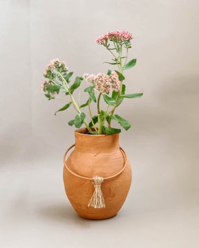 Deco Tassel Terracotta Vase
