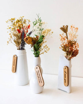 Dried Floral Vase - Thank you