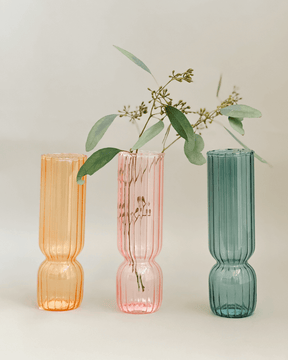 Glass Vase - Orange